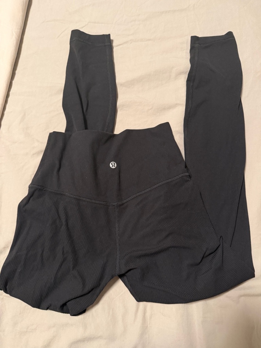 Lululemon align Black Ribbed High-Rise Leggings